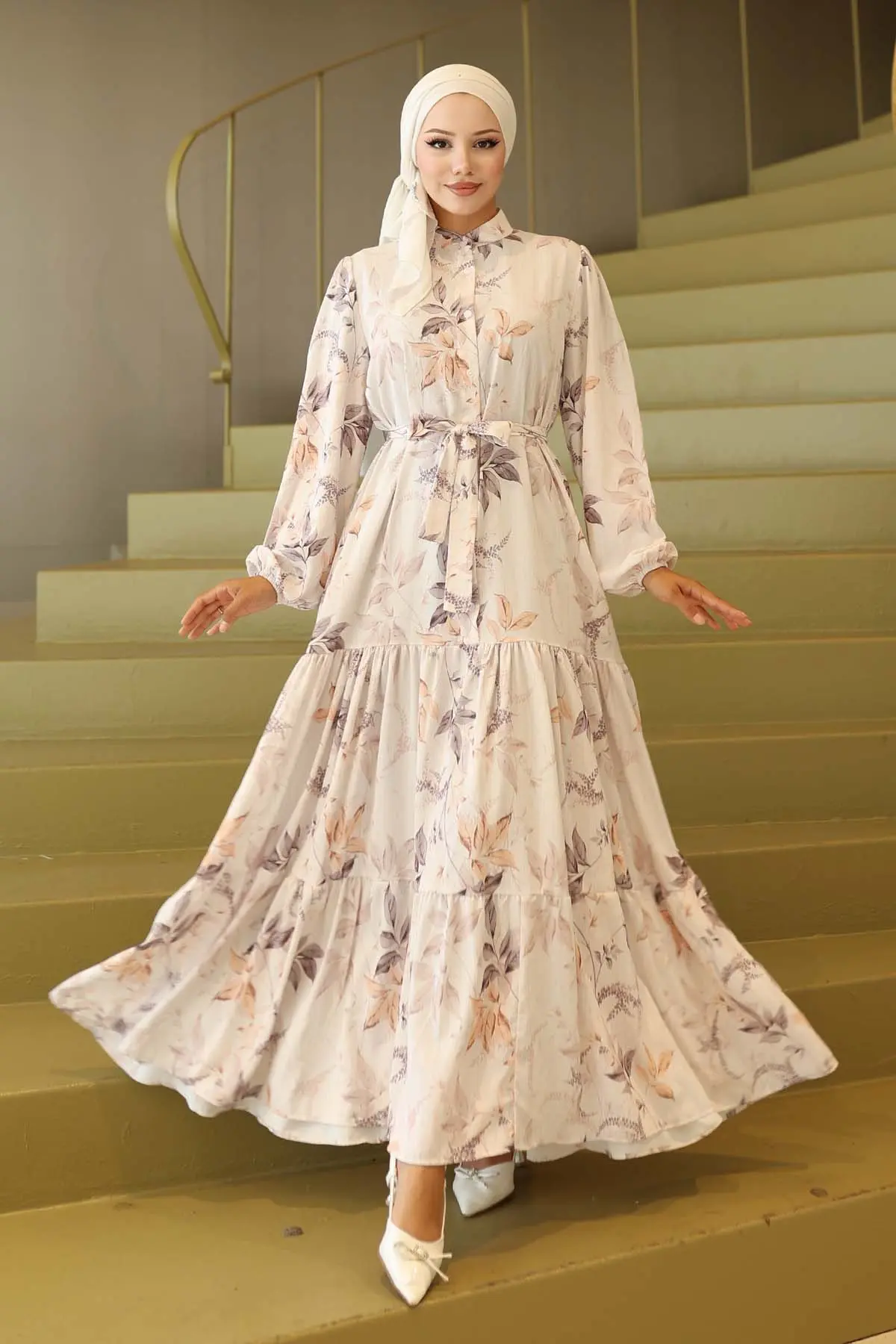 Floral Patterned Dress-detail