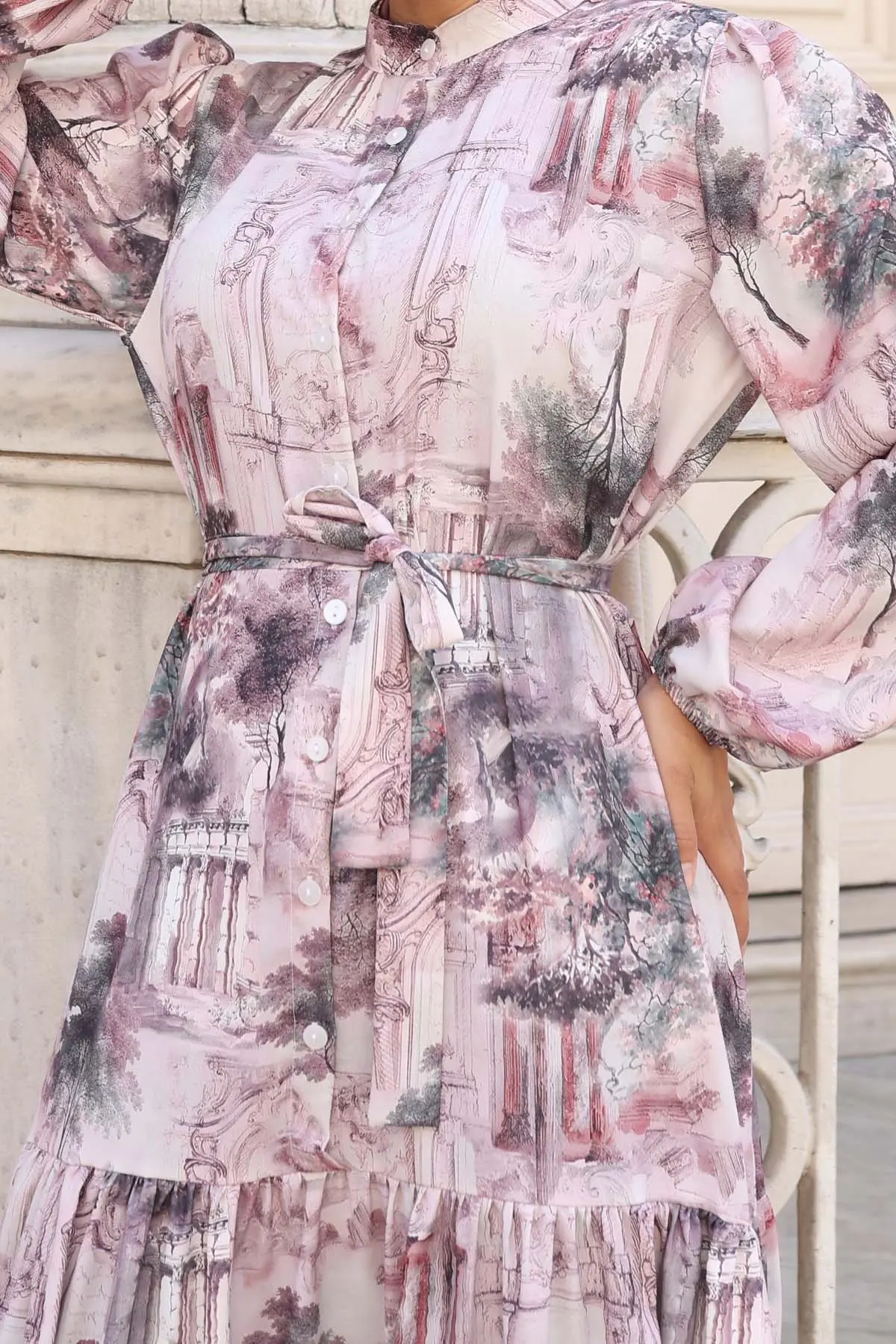 Floral Patterned Dress-detail