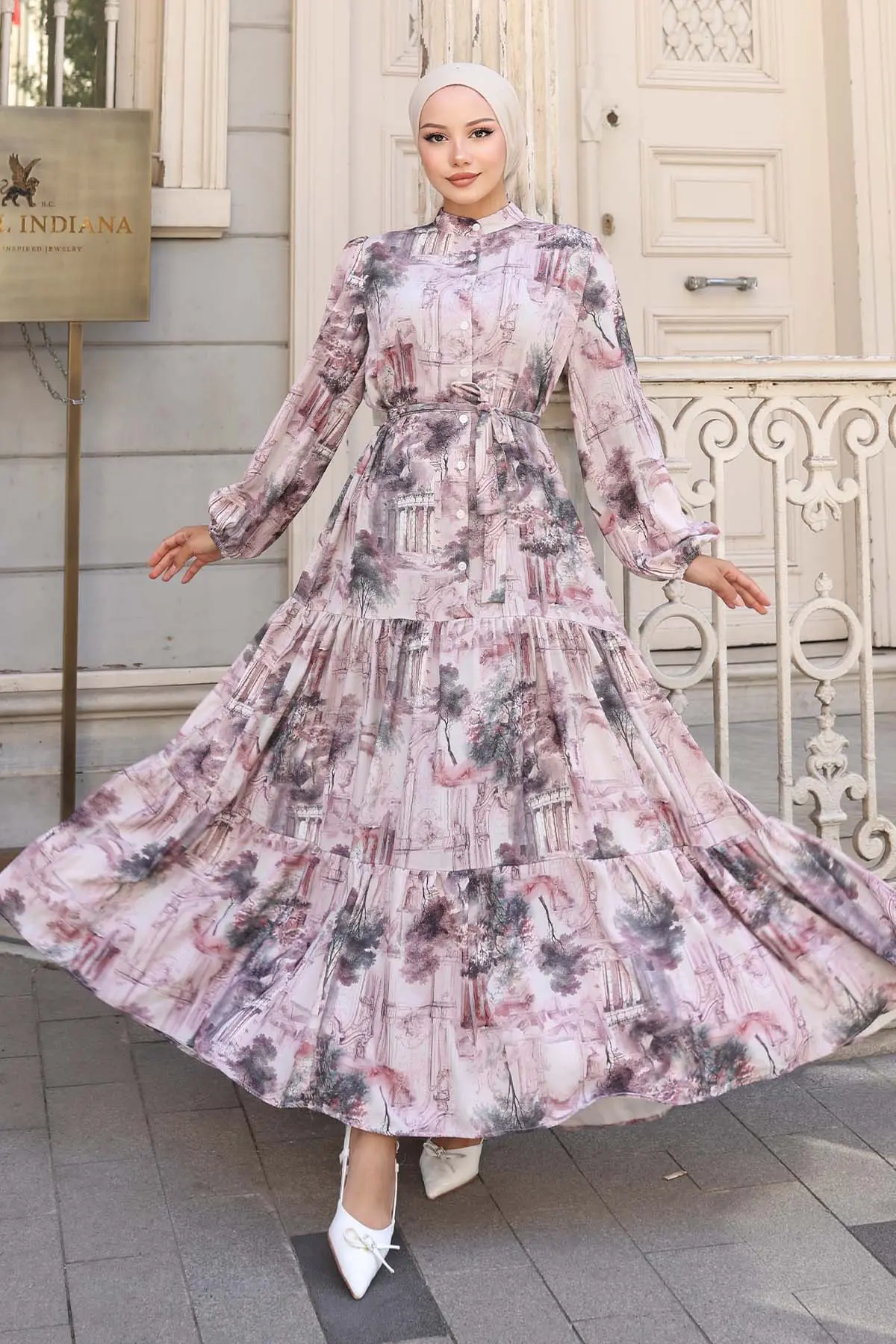 Floral Patterned Dress-detail