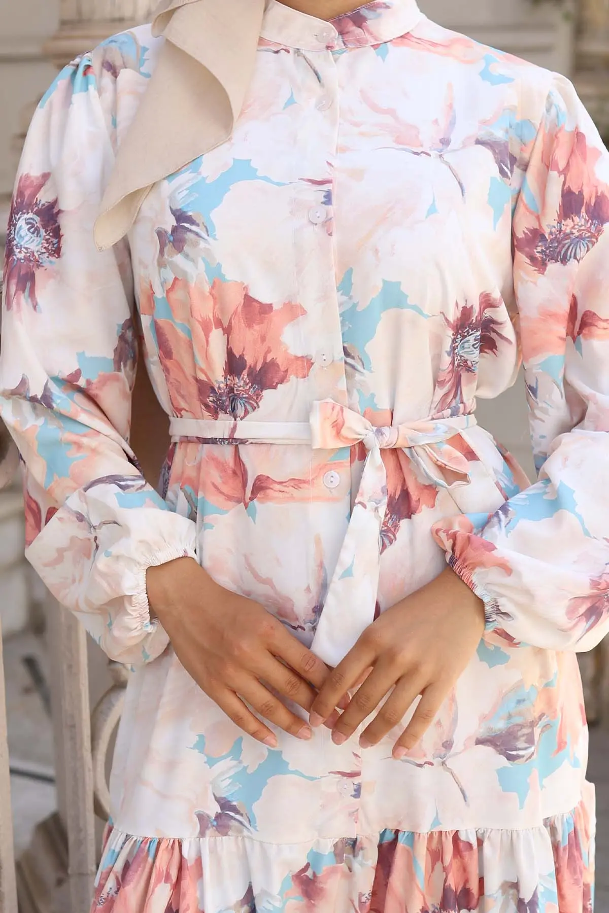 Floral Patterned Dress-detail