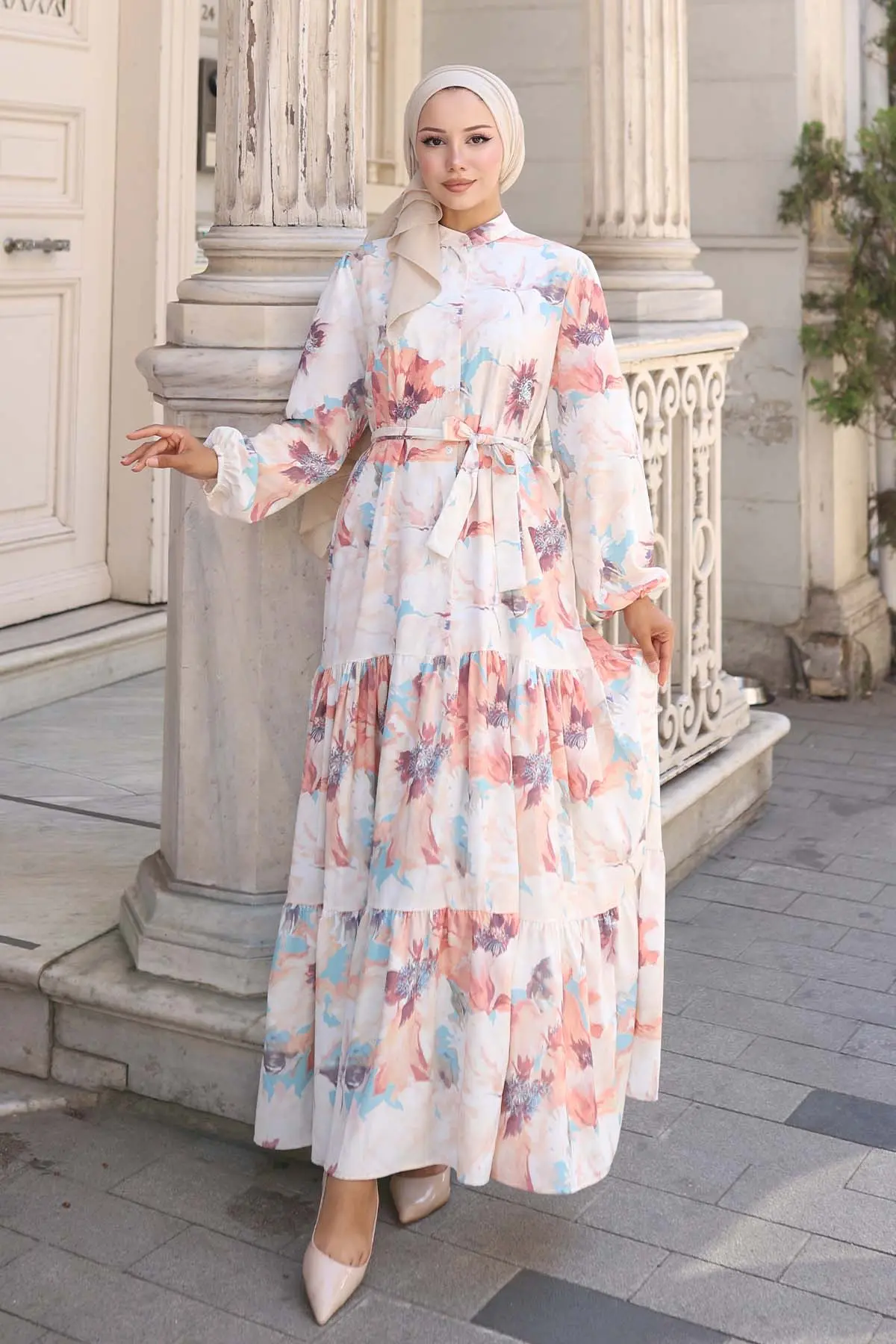 Floral Patterned Dress-detail