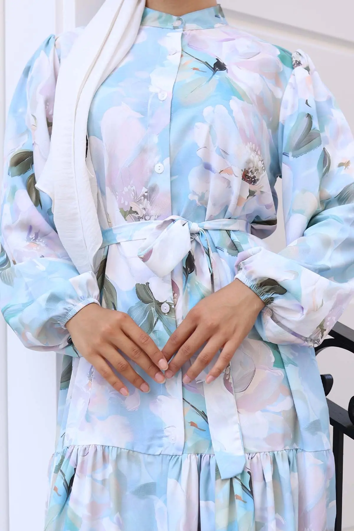 Floral Patterned Dress-detail