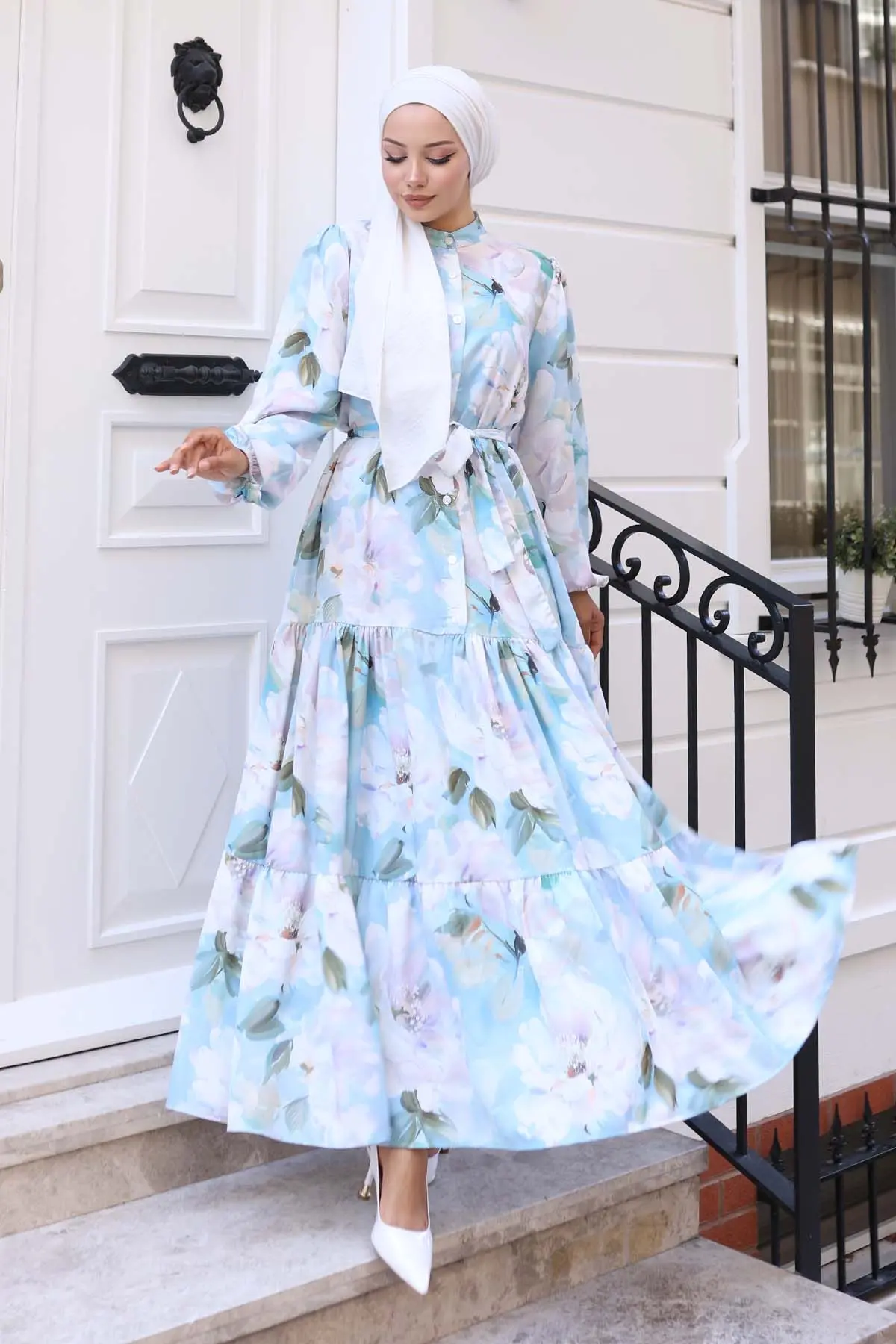 Floral Patterned Dress-detail