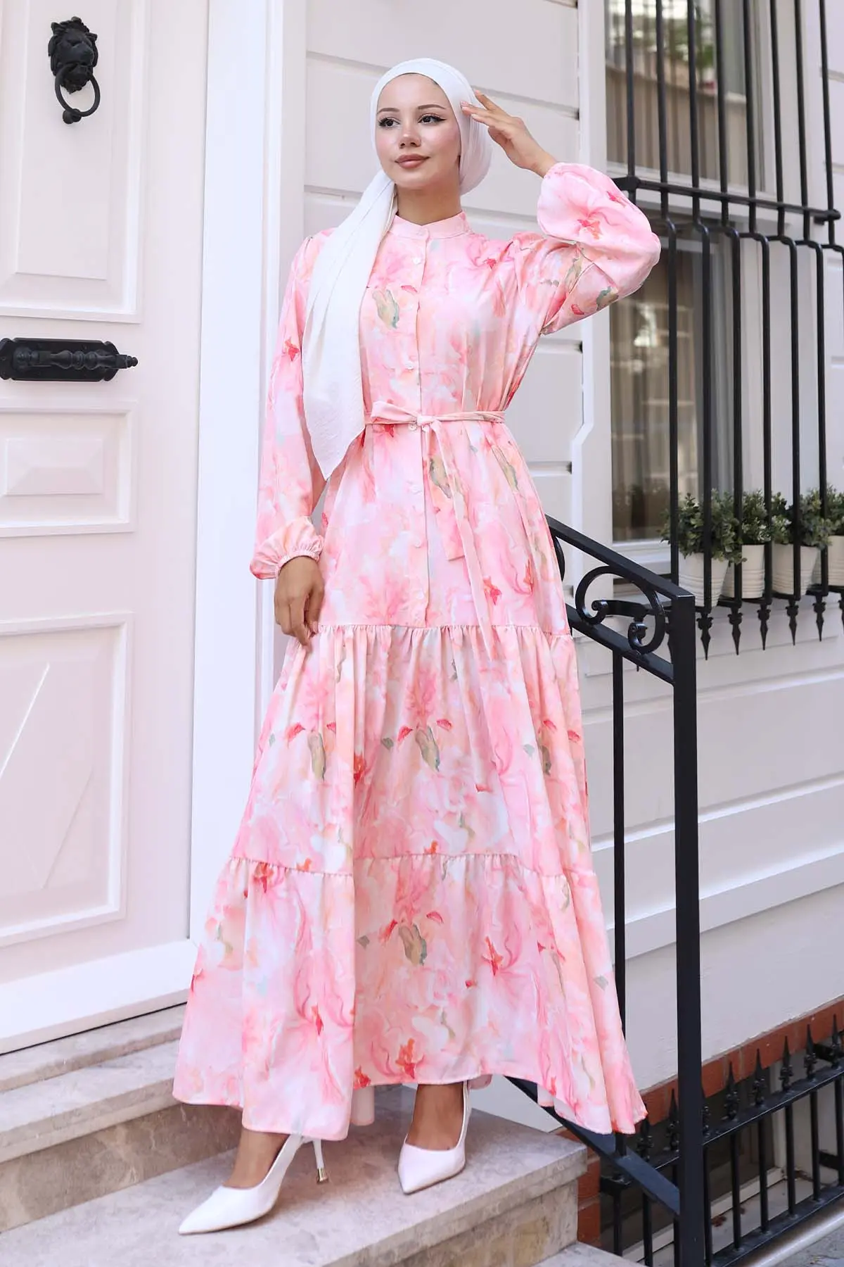 Floral Patterned Dress-detail