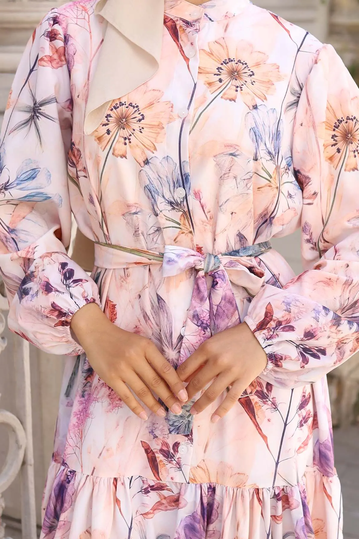 Floral Patterned Dress-detail