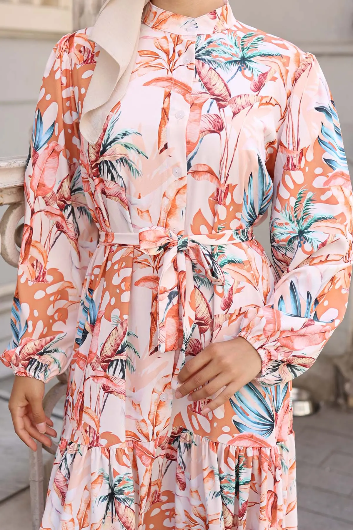 Floral Patterned Dress-detail