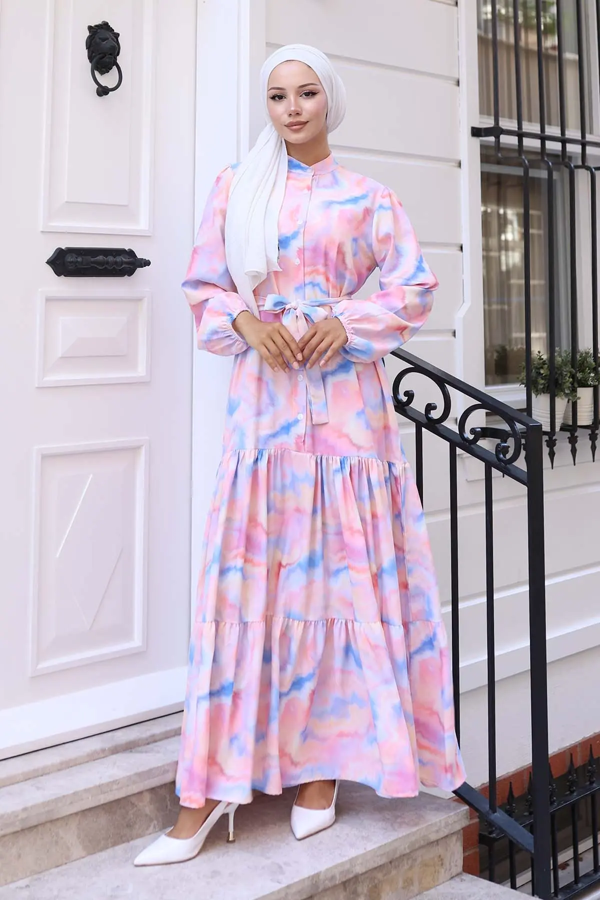 Floral Patterned Dress-detail