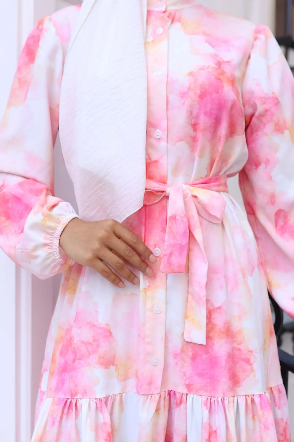 Floral Patterned Dress-detail