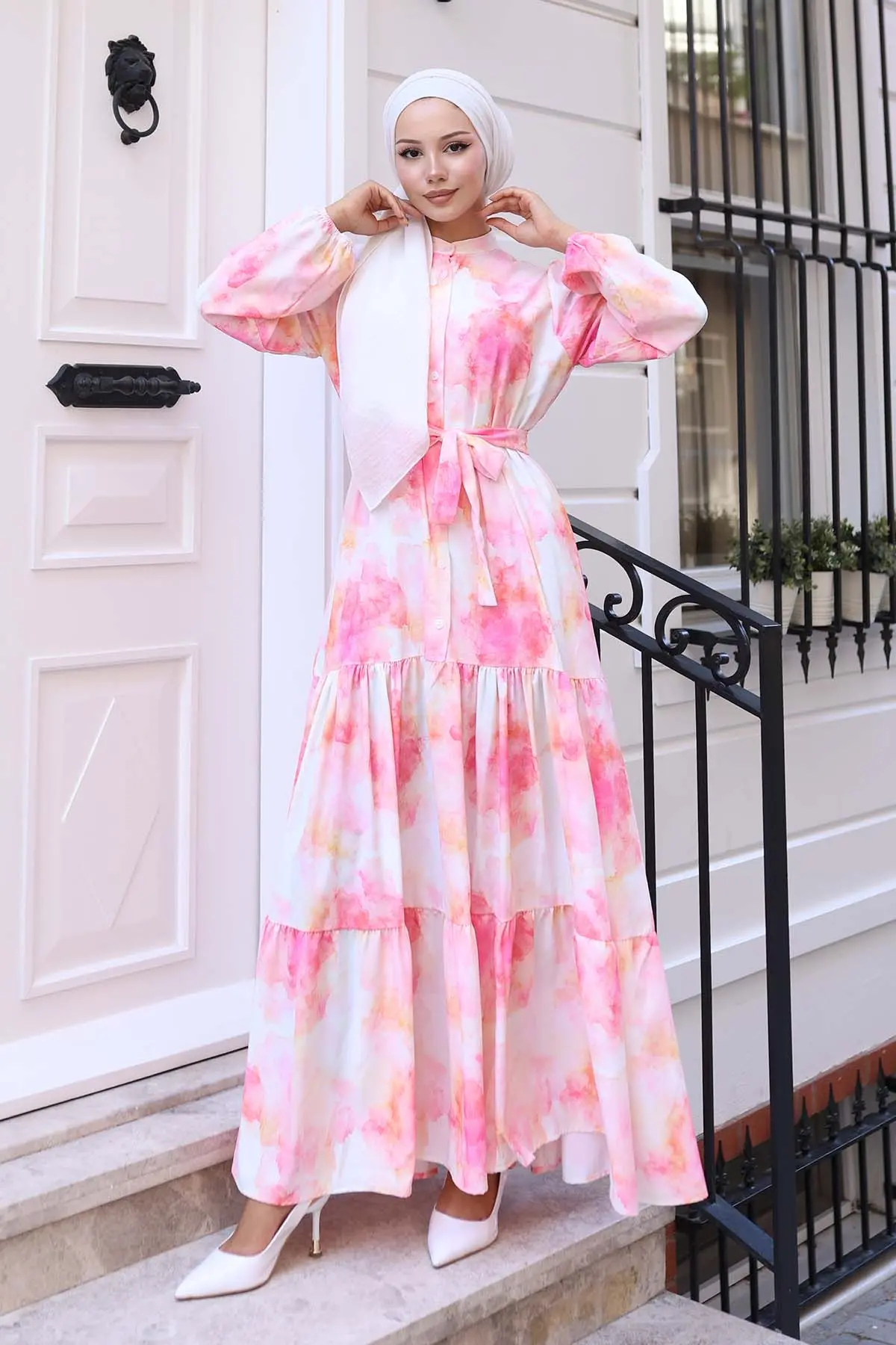 Floral Patterned Dress-detail