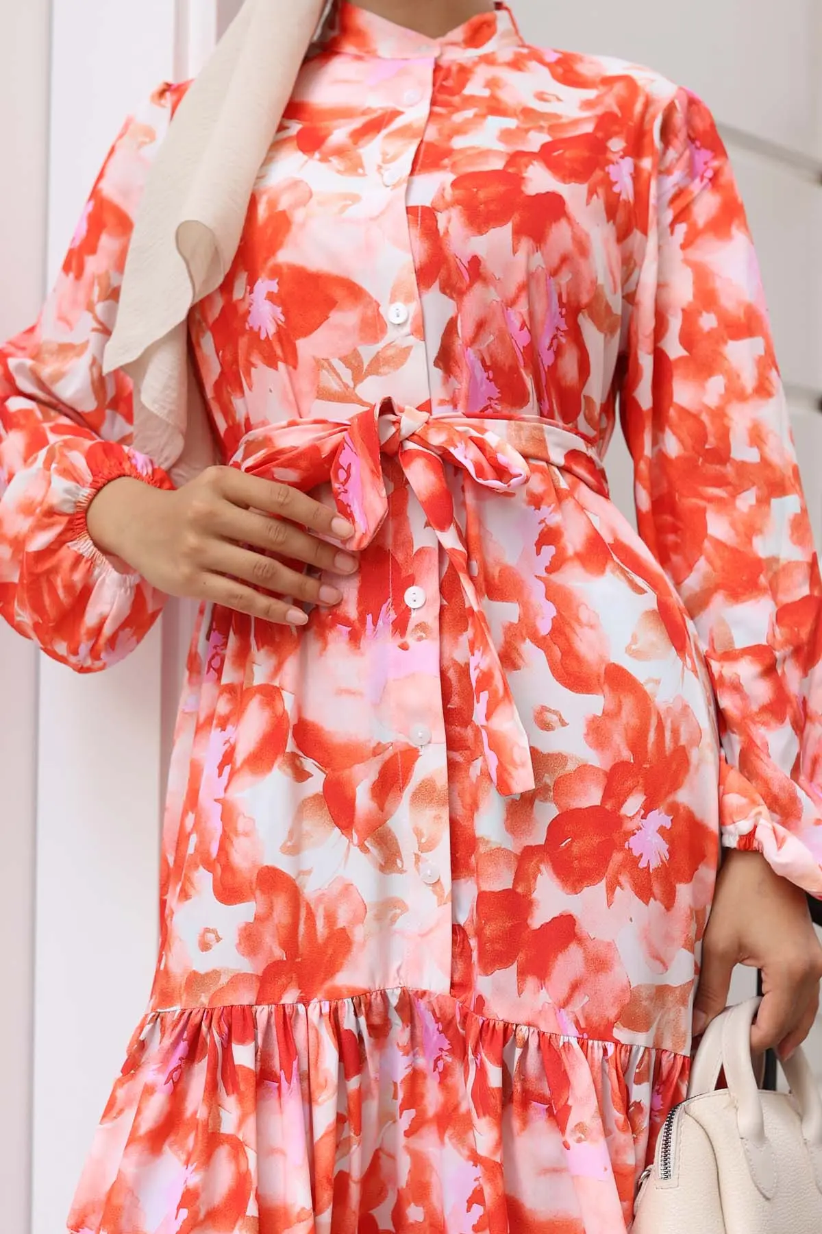 Floral Patterned Dress-detail