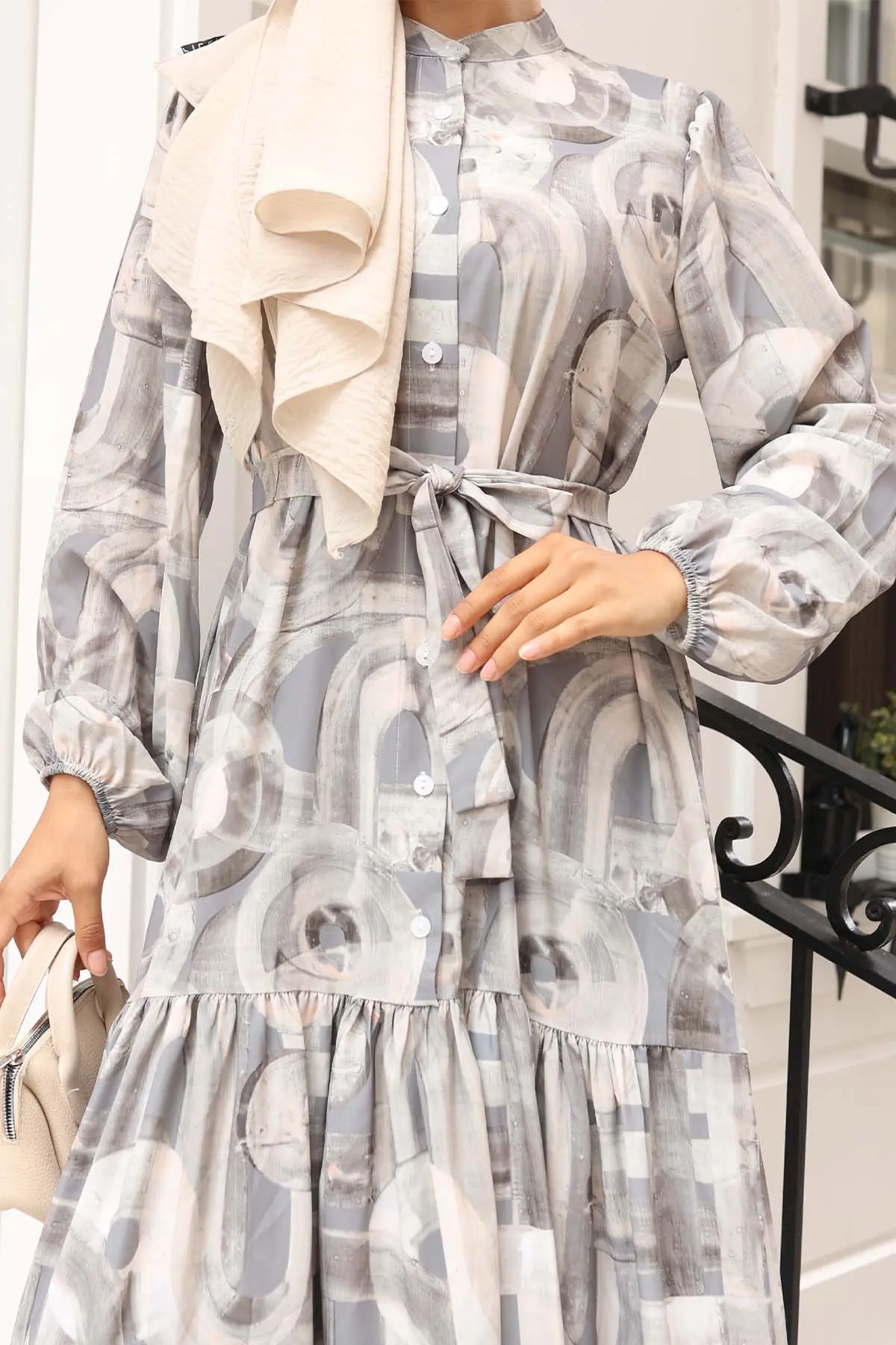 Floral Patterned Dress-detail