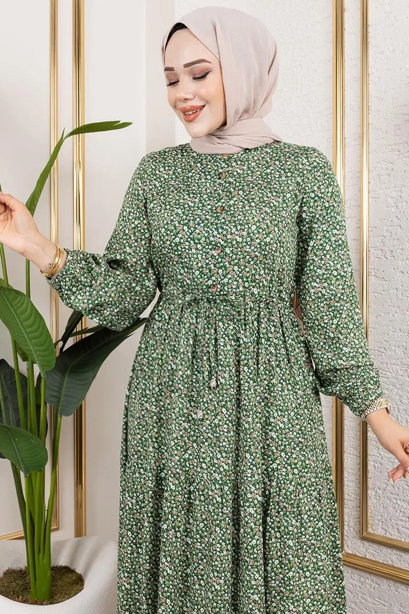 Floral Patterned Dress-detail