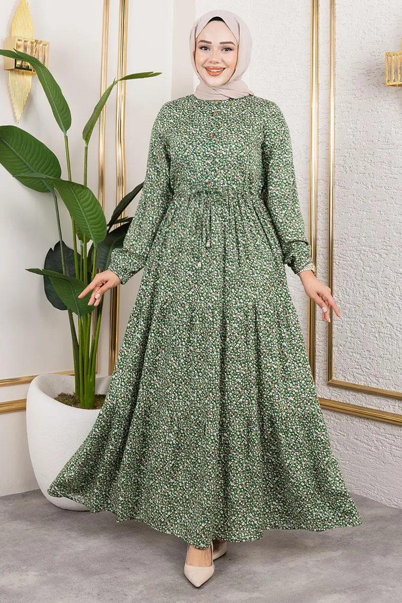 Floral Patterned Dress-detail