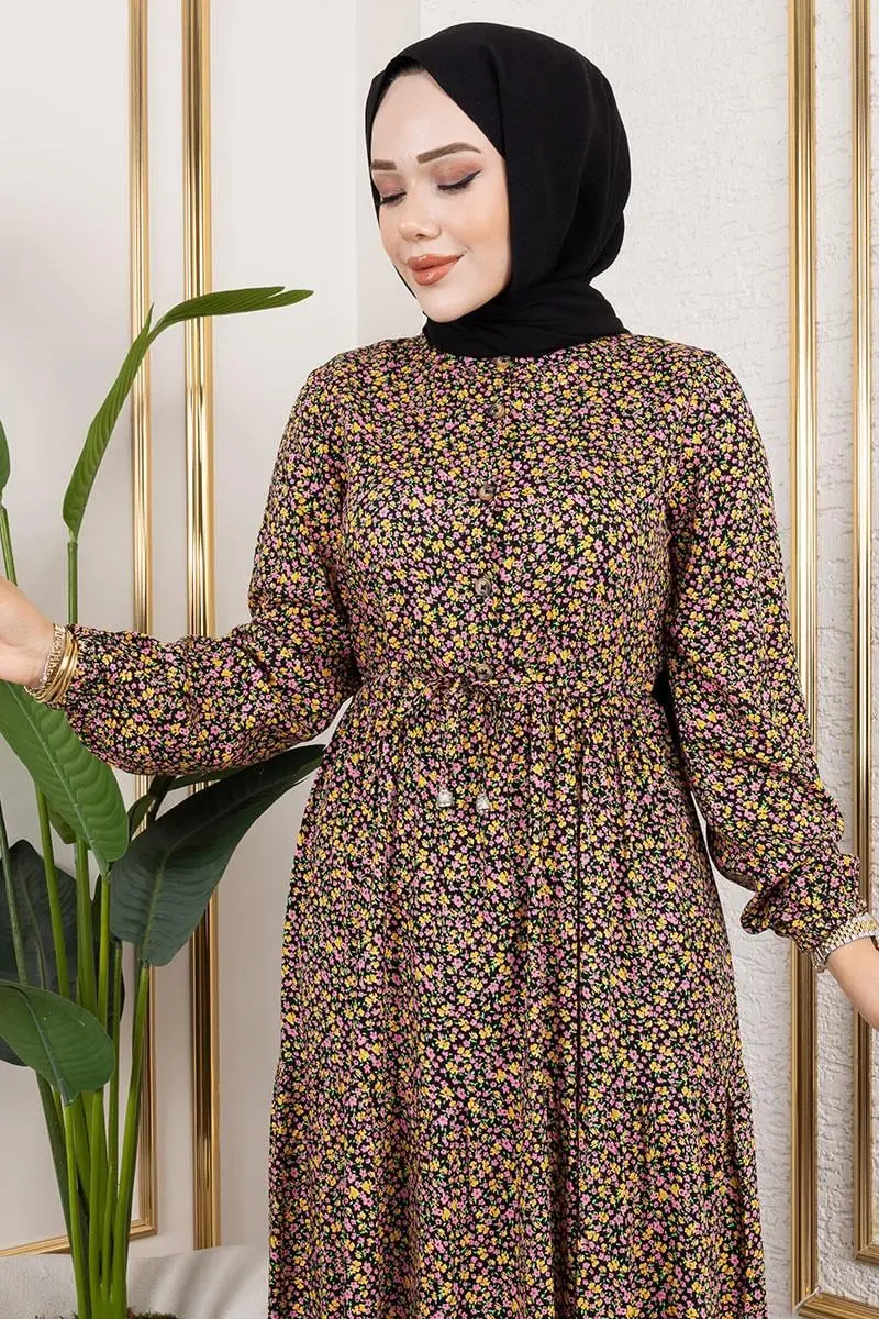 Floral Patterned Dress-detail