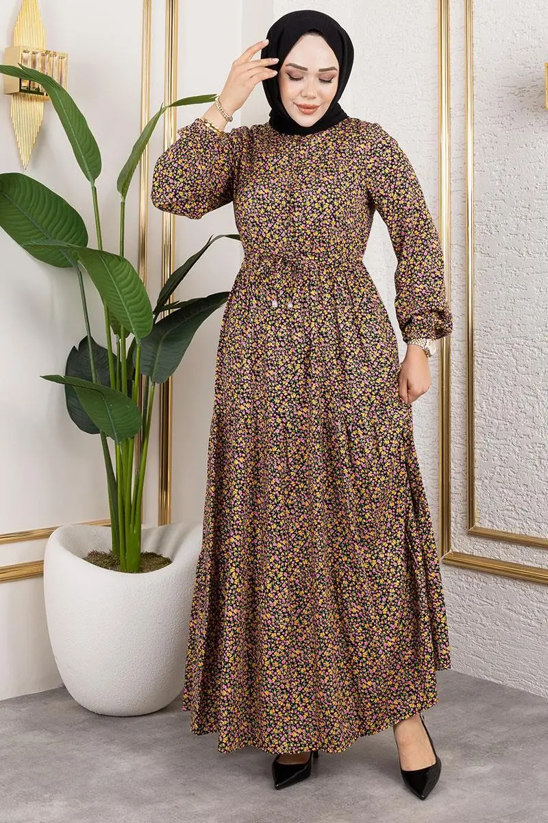 Floral Patterned Dress-detail