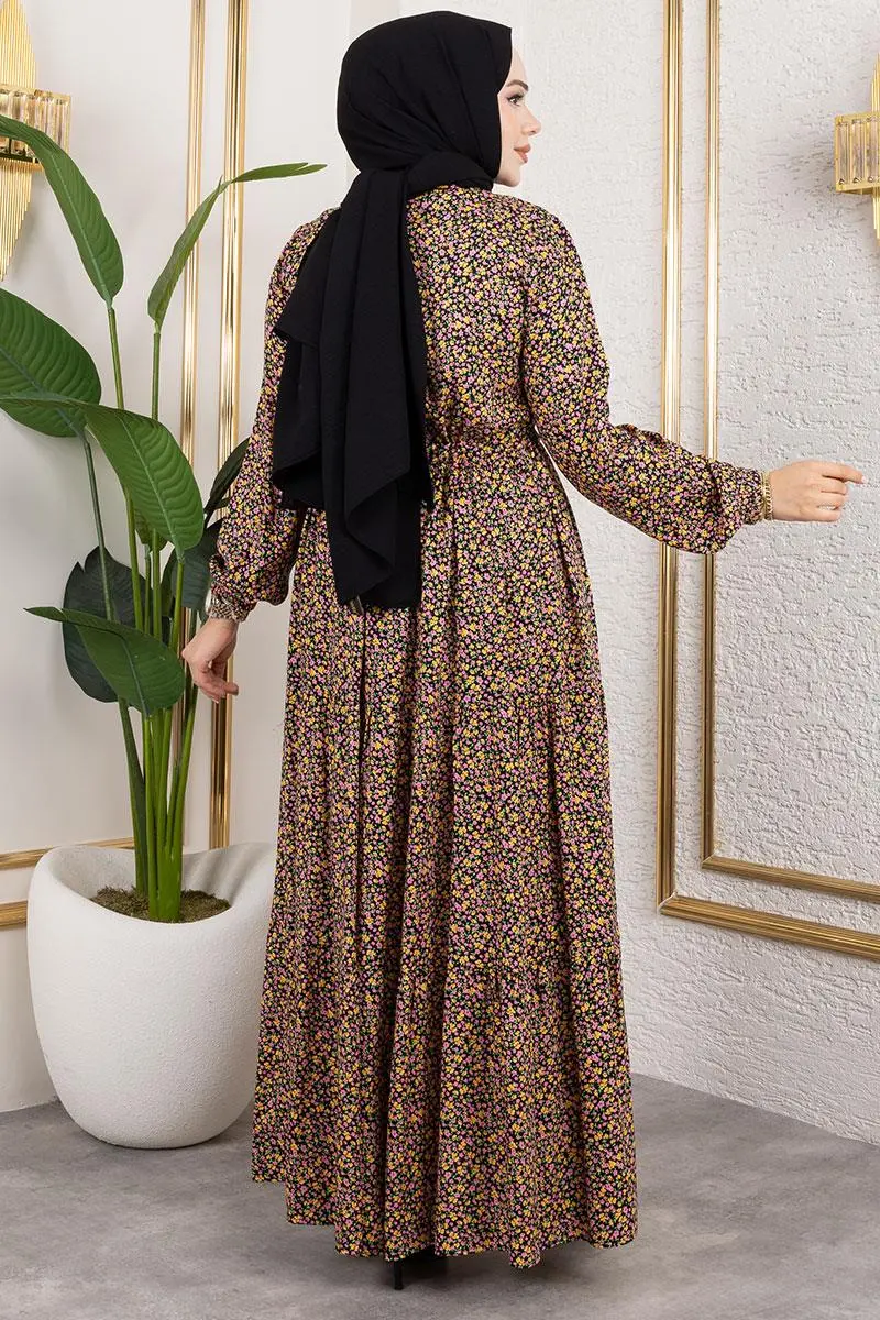 Floral Patterned Dress-detail