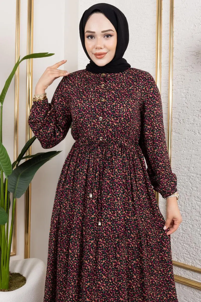 Floral Patterned Dress-detail