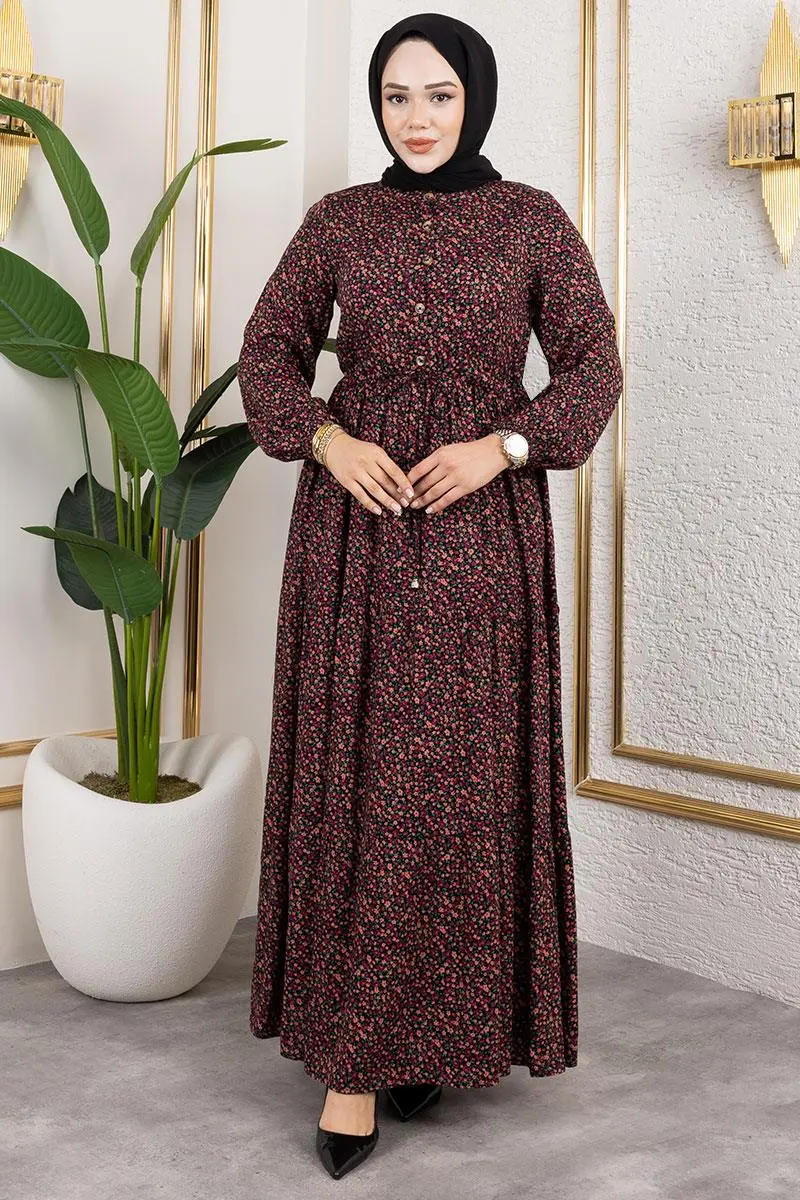 Floral Patterned Dress-detail