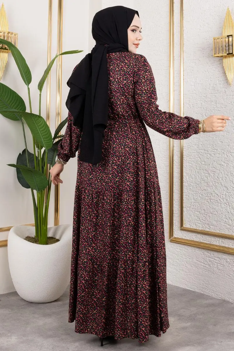 Floral Patterned Dress-detail