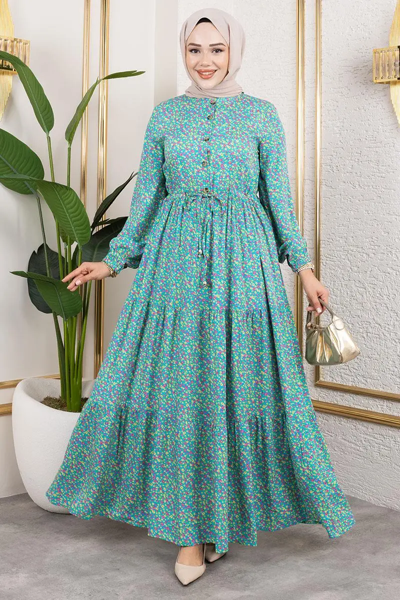 Floral Patterned Dress-detail