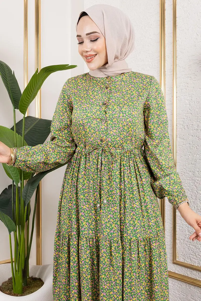 Floral Patterned Dress-detail