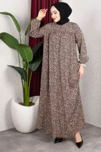 Floral Patterned Viscose Dress
