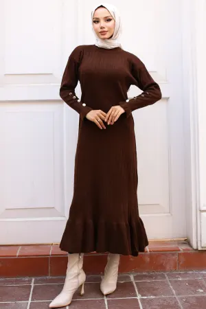 Frilly Knitwear Dress