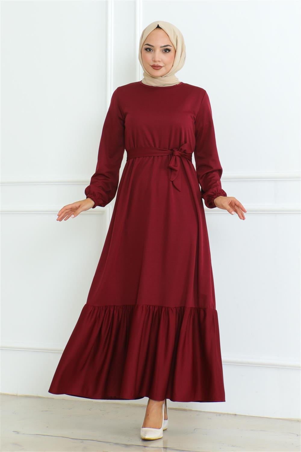 Frilly Skirt Hijab Dress