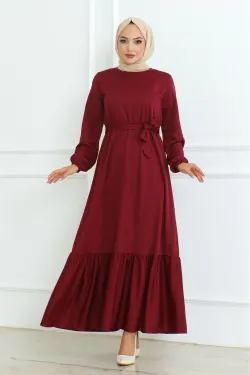 Frilly Skirt Hijab Dress