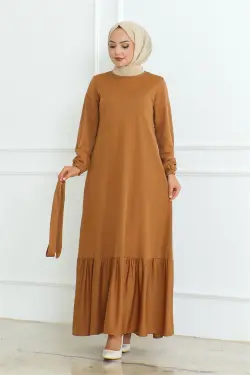 Frilly Skirt Hijab Dress