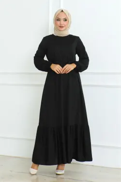 Frilly Skirt Hijab Dress