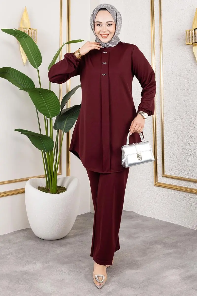 Front Patted Crepe Suit-detail