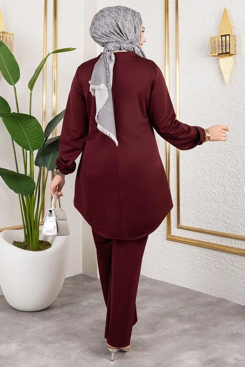 Front Patted Crepe Suit-detail