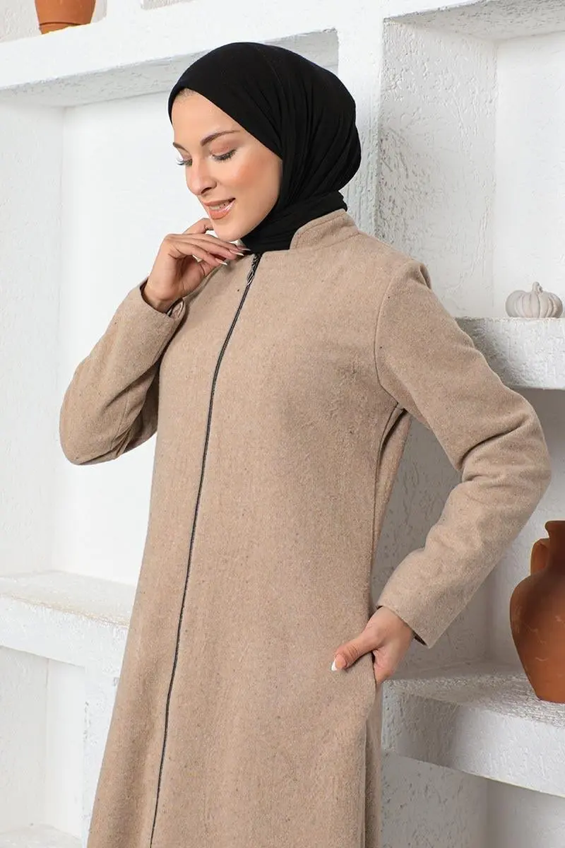 Front Zippered Cashmere Waistcoat-detail