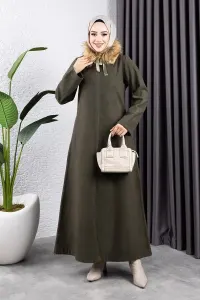 Fur Collared Cashmere Coat