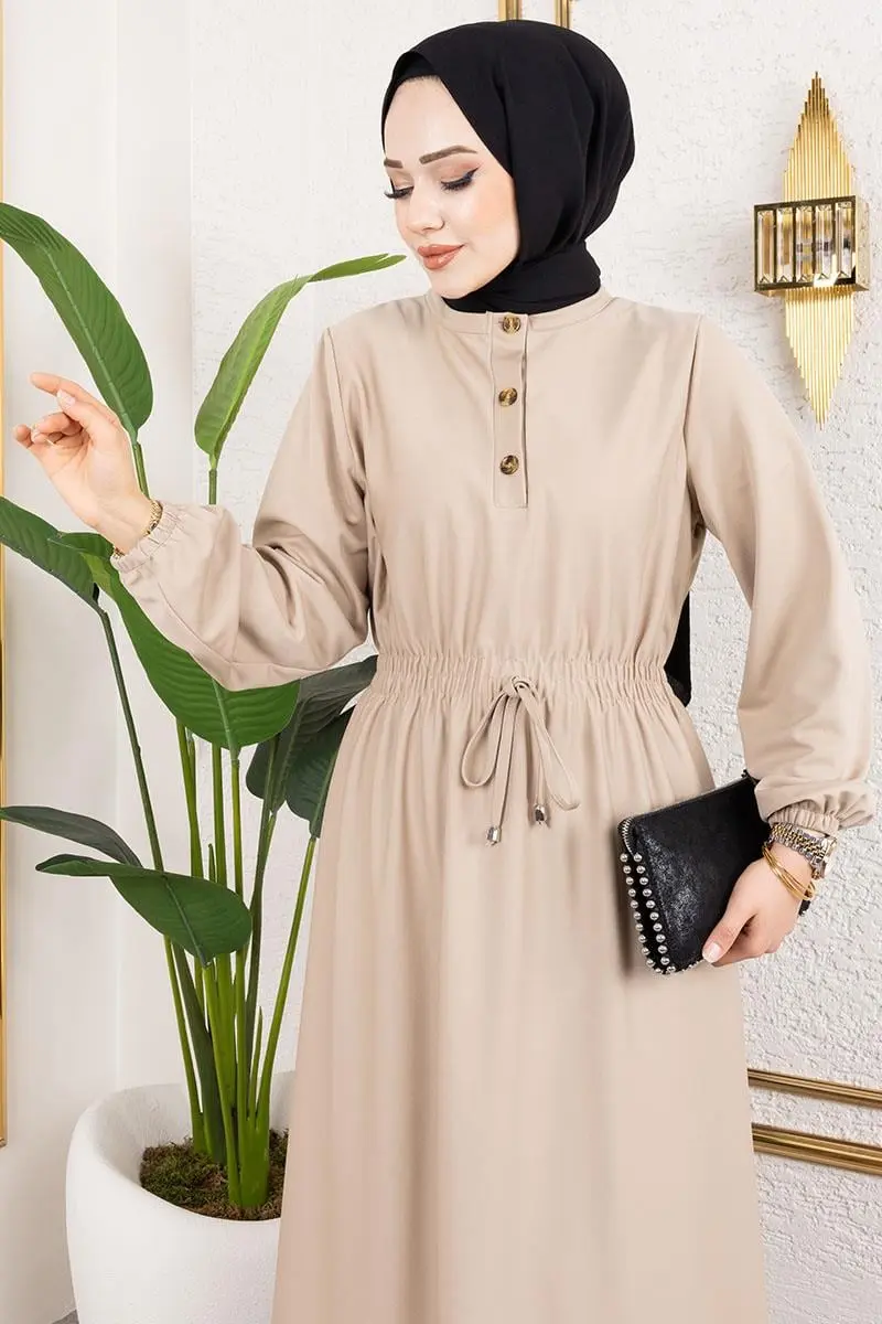 Gathered Dress-detail