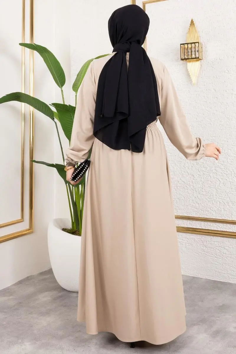 Gathered Dress-detail