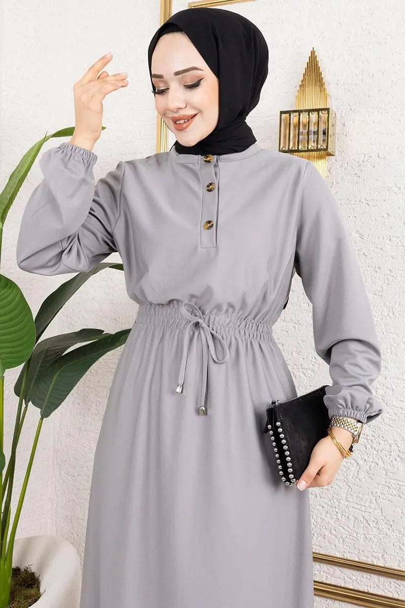 Gathered Dress-detail