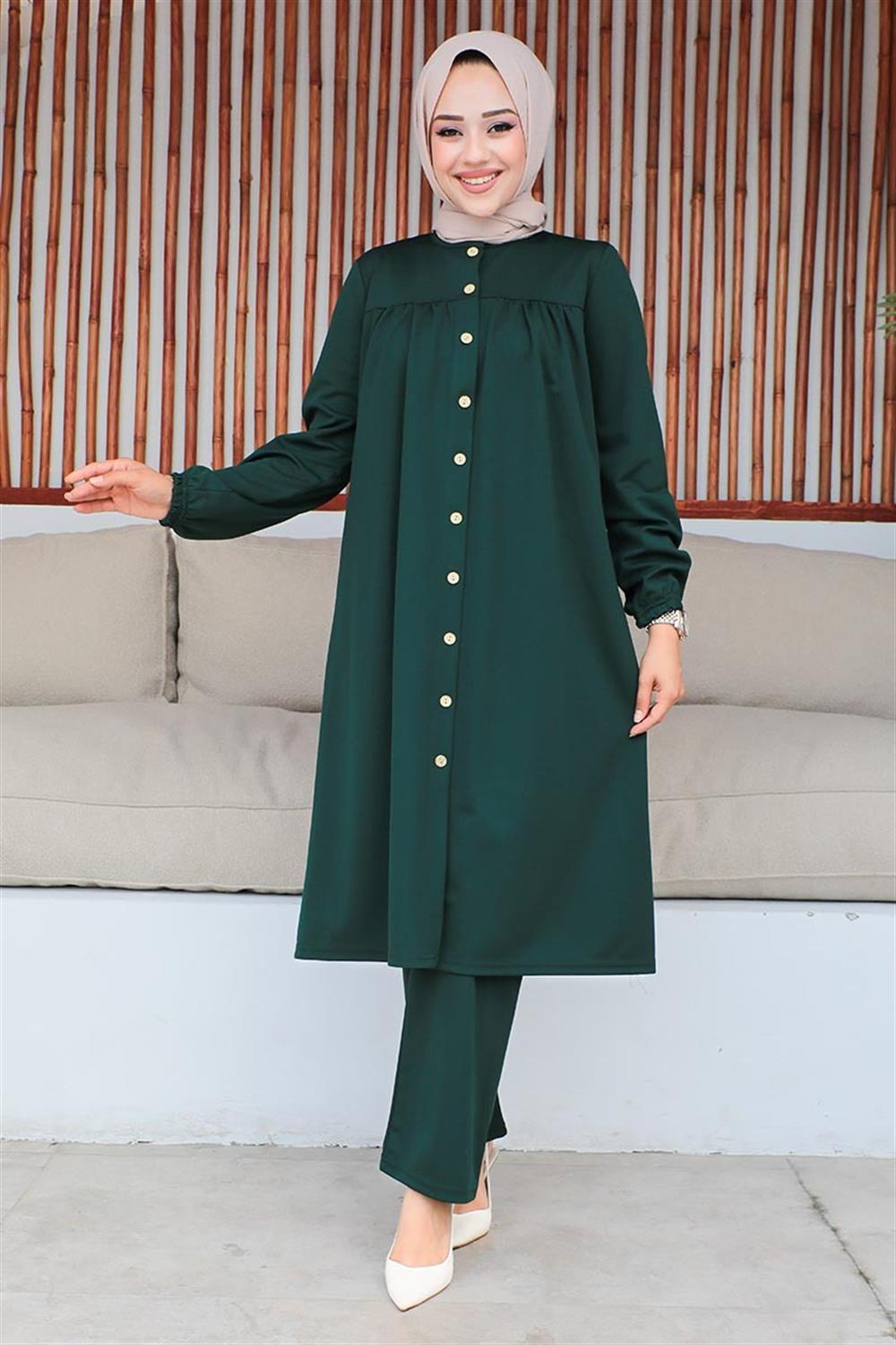 Gathered Hijab Set