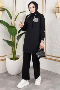 Glitter Detailed Sport Suit