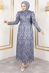 Glitter Pencil Evening Dress