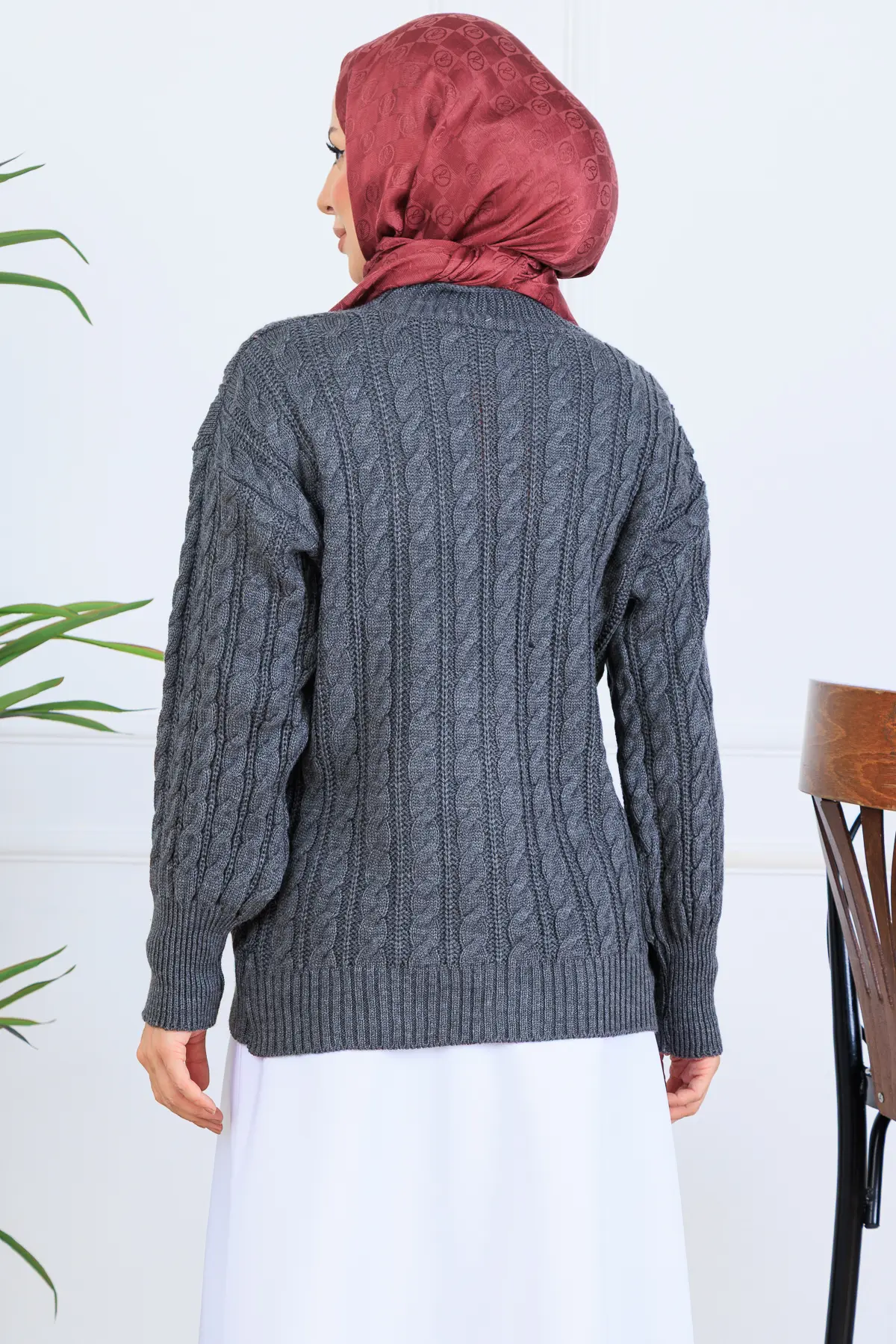 Hair Knit Short Knitwear Cardigan-detail