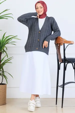 Hair Knit Short Knitwear Cardigan