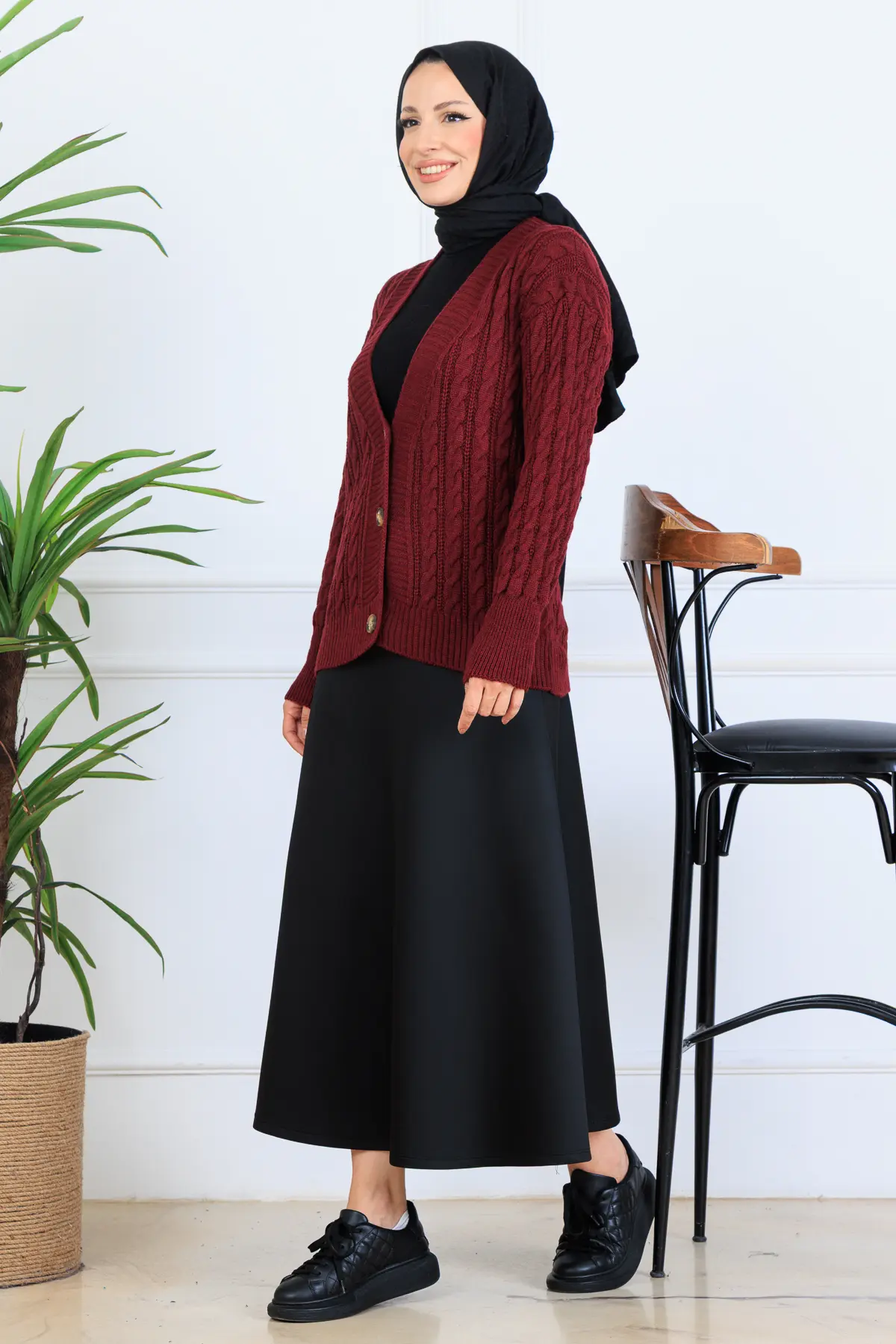 Hair Knit Short Knitwear Cardigan-detail