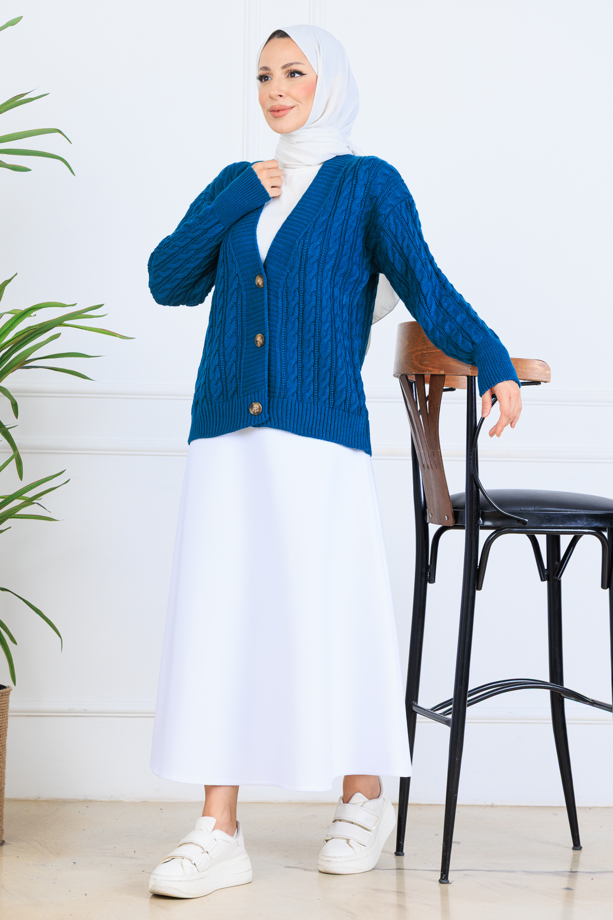 Hair Knit Short Knitwear Cardigan
