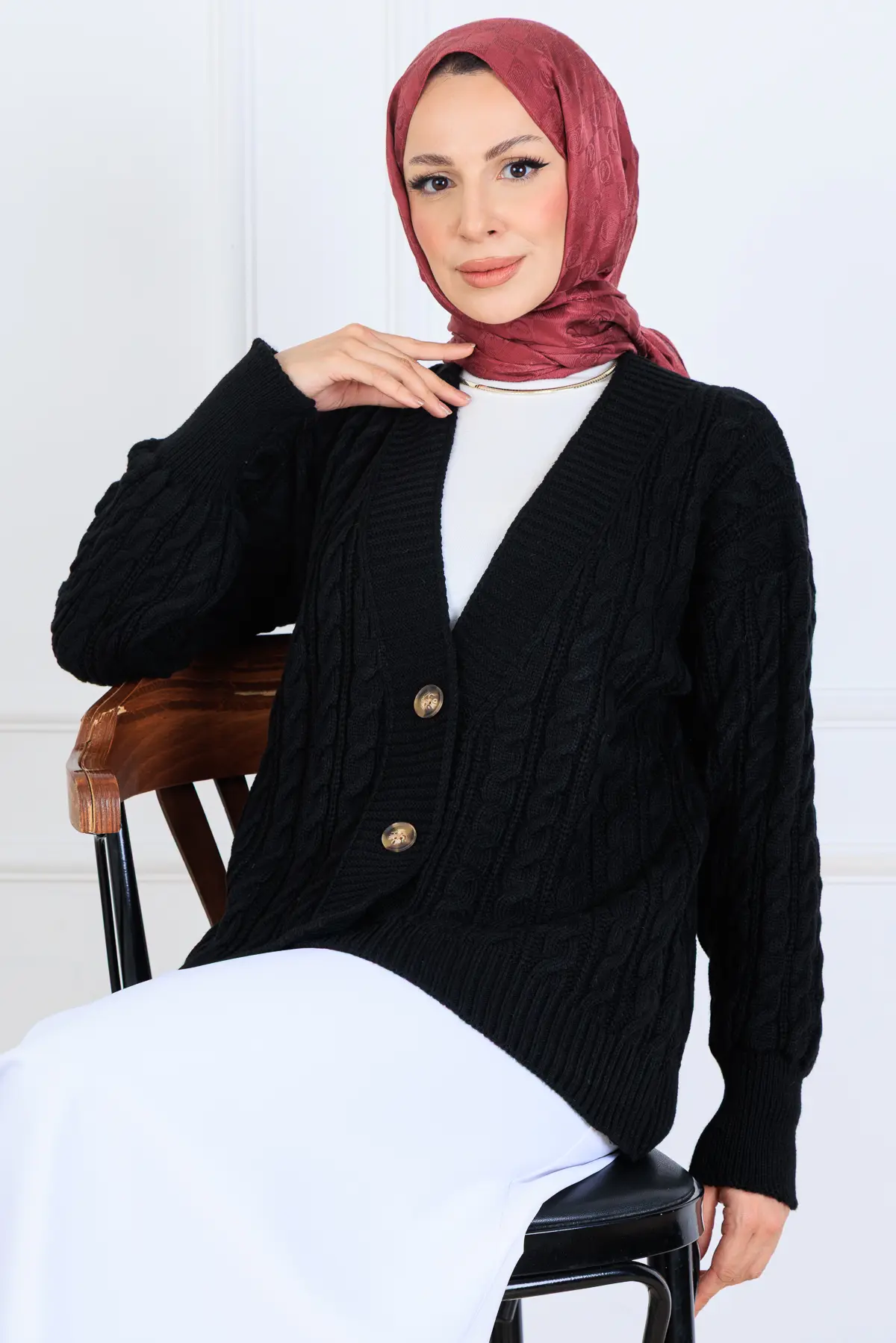 Hair Knit Short Knitwear Cardigan-detail