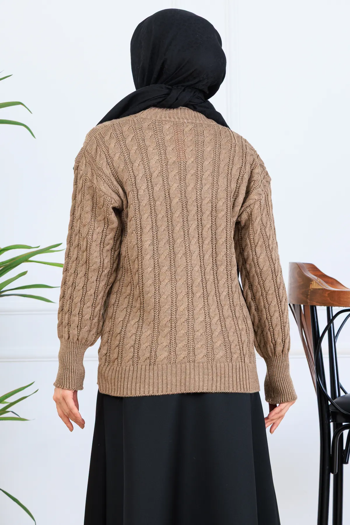 Hair Knit Short Knitwear Cardigan-detail