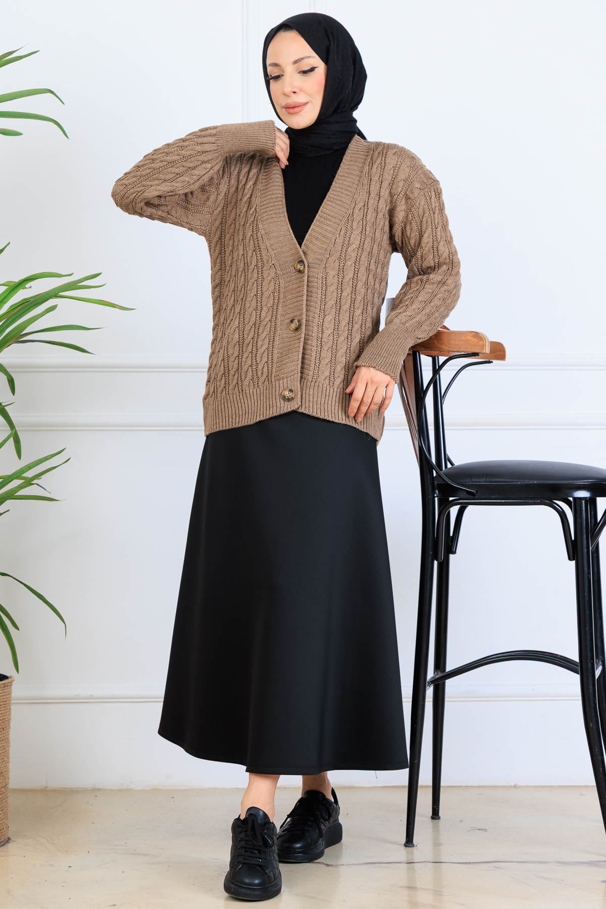 Hair Knit Short Knitwear Cardigan