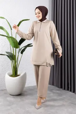 Half Zipper Sports Suit