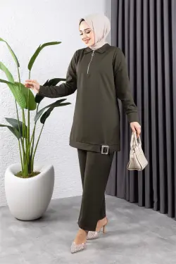 Half Zipper Sports Suit